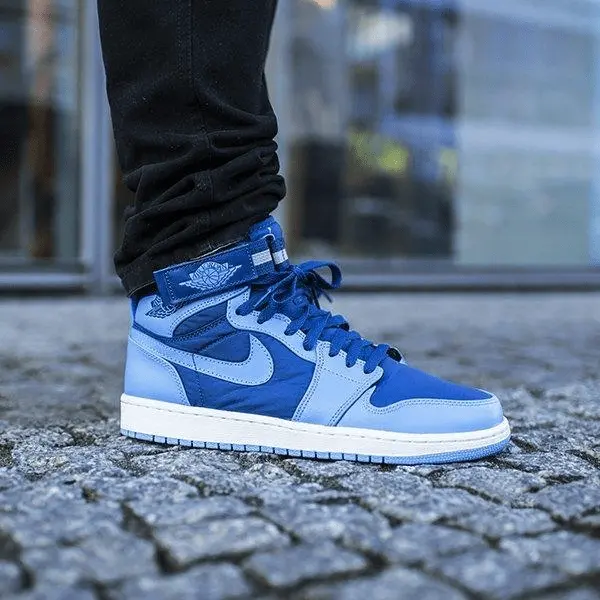 Alternative view of Giày Air Jordan 1 High Strap 'French Blue' 342132-407