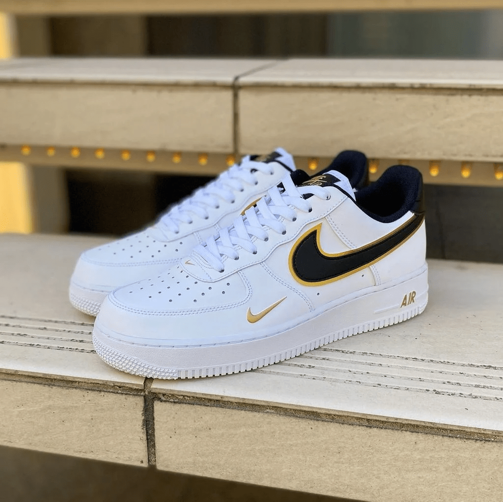 Giày Nike Air Force 1 '07 LV8 'Metallic Swoosh Pack White Metallic Gold' - Ảnh 6