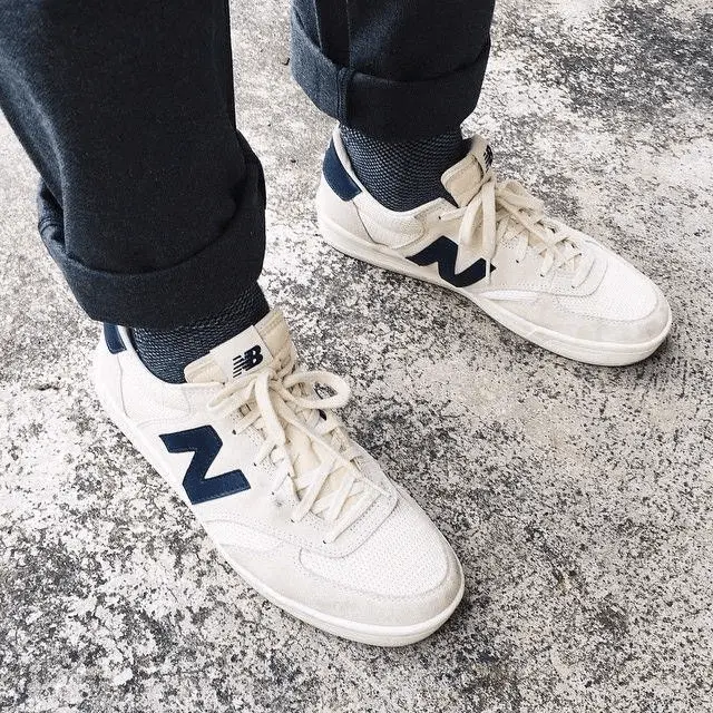 Giày New Balance 300 White Navy CRT300WA - Ảnh 6