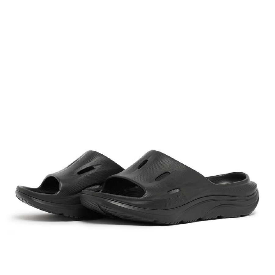 Dép Hoka Ora Recovery Slide 3 Slippers Black 1135061-BBLC - Ảnh 6