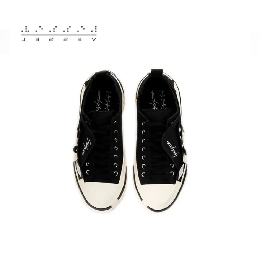 Giày XVESSEL G.O.P Lows for Yohji Yamamoto Black SLS - Ảnh 4