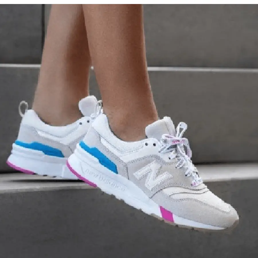 Alternative view of Giày New Balance 997 'Ivory Blue Pink' CW997HKA