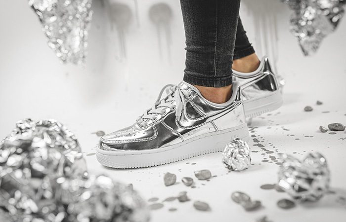 Giày Nike Air Force 1 SP 'Metallic Silver' CQ6566-001 - Ảnh 5