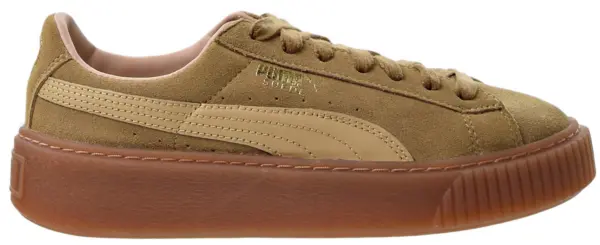 Giày Puma Basket Suede Platform Oatmeal Gum 'Beige Gold' 363559-03