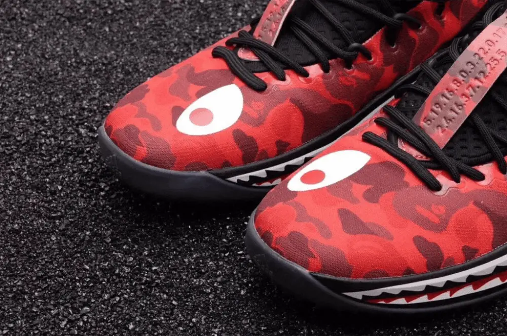 Giày A Bathing Ape x Adidas Dame 4 'Red Camo' AP9976 - Ảnh 5