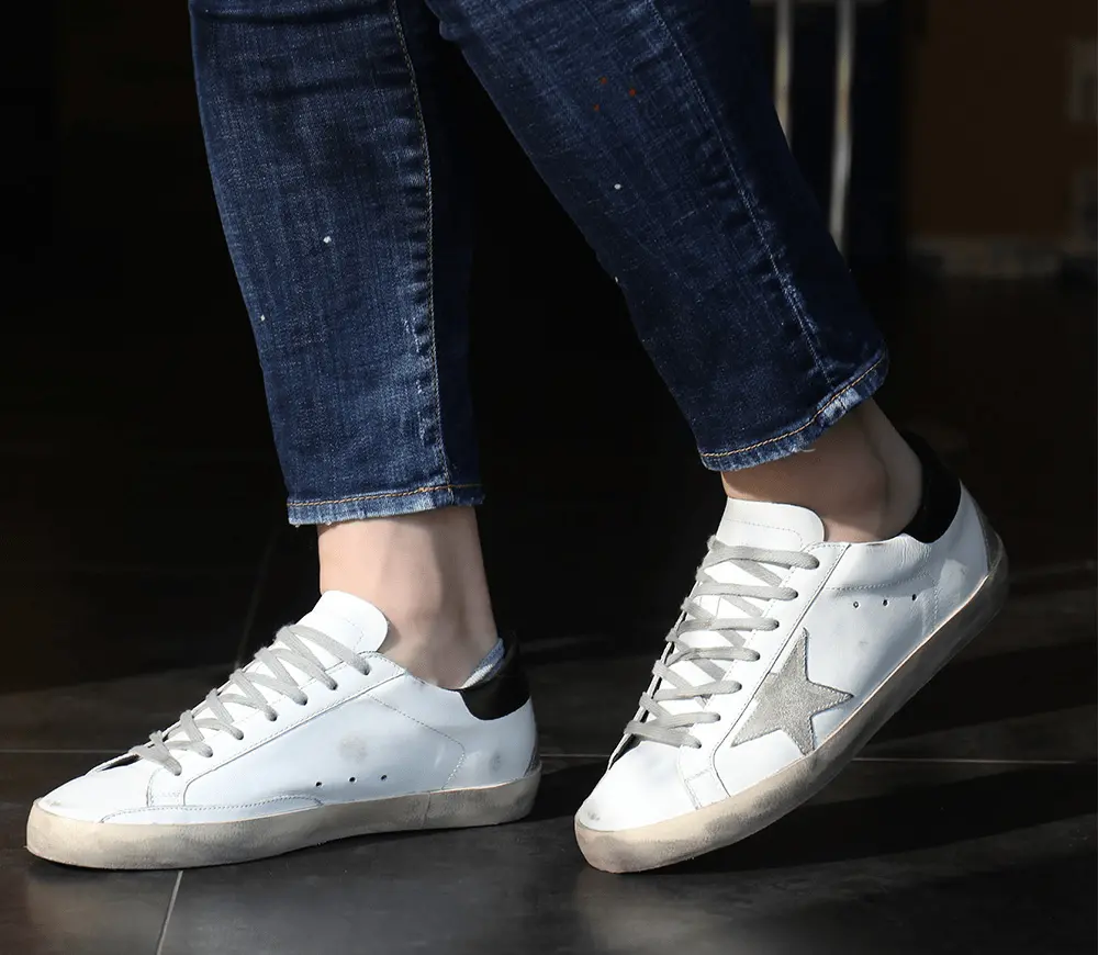 Giày Golden Goose Superstar W55 White Black Tab GMF00102-F000318-10220 - Ảnh 6