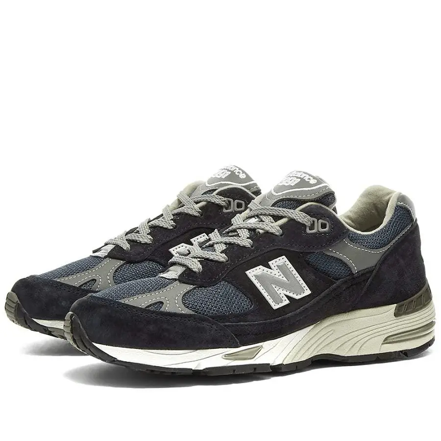 Giày New Balance Wmns 991 Made In England ‘Navy’ W991NV - Ảnh 4