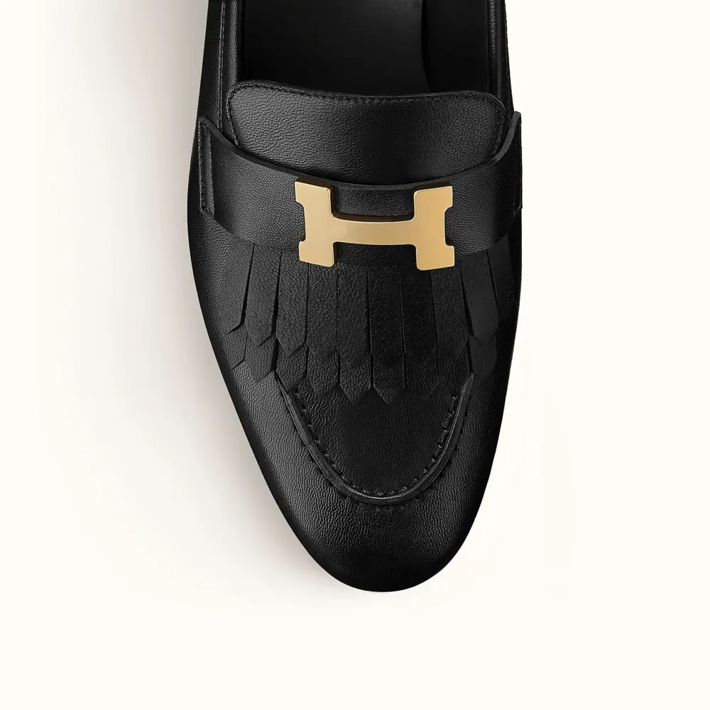 Giày Hermes Royal Loafers Gold H192203Z - Ảnh 4