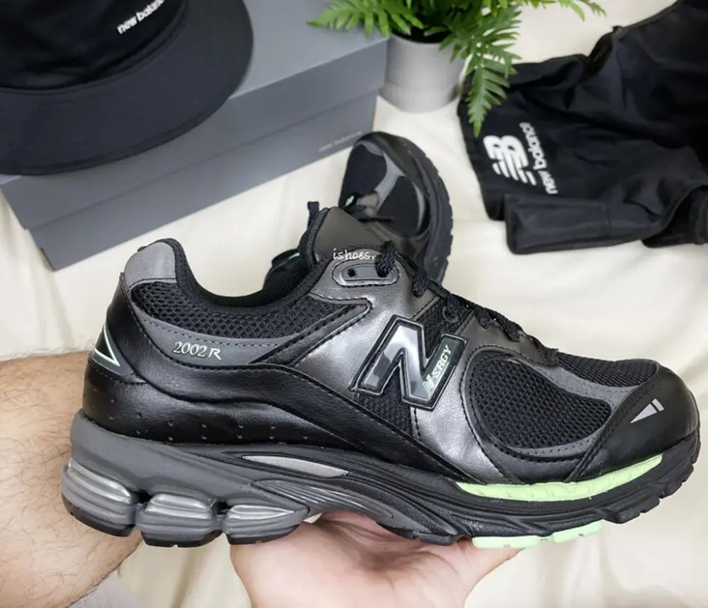 Giày New Balance 2002R 'Black Green' M2002RLD - Ảnh 6
