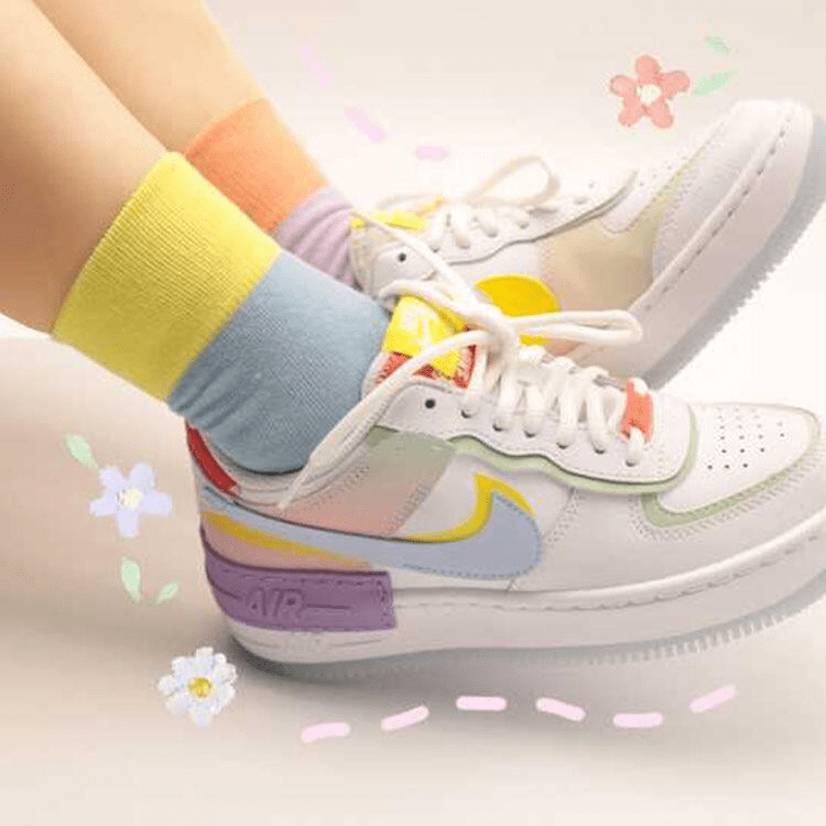 Giày Nike Wmns Air Force 1 Shadow 'White Hydrogen Blue' CW2630-141 - Ảnh 6