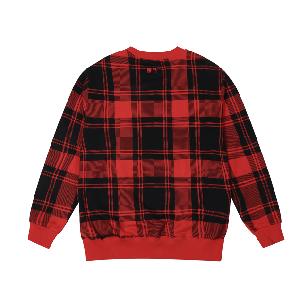 Áo MLB Check All Overfit Sweatshirt Boston Red Sox 31MTE3041-43R - Ảnh 4
