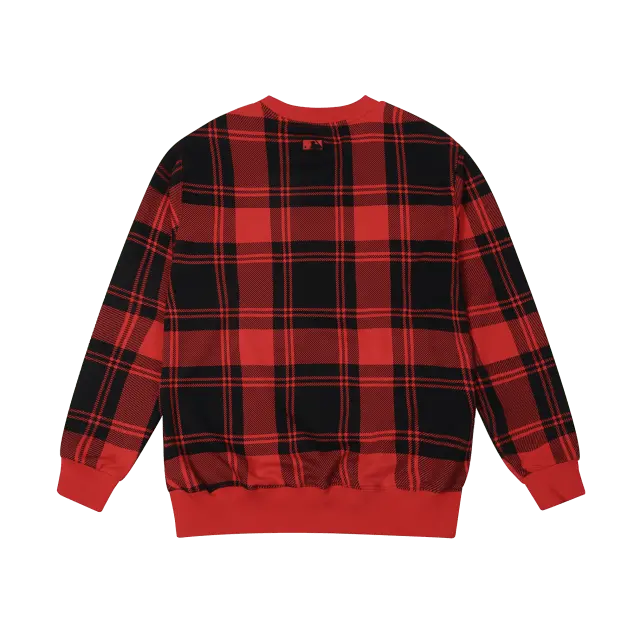 Áo MLB Check All Overfit Sweatshirt Boston Red Sox 31MTE3041-43R - Ảnh 4