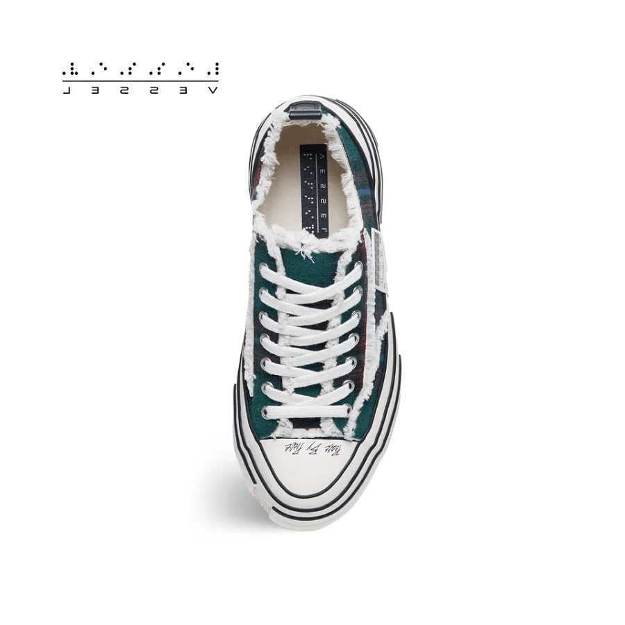 Giày xVESSEL G.O.P Lows 'Forrest Green Plaid' - Ảnh 5