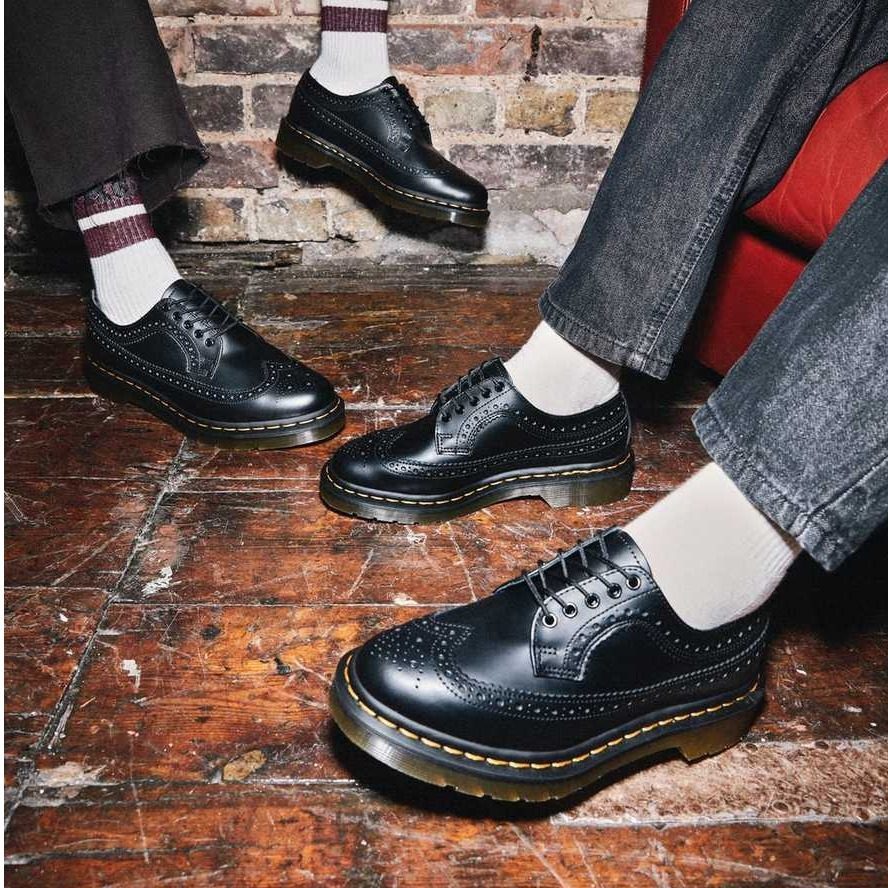 Giày Dr. Martens 3989 Yellow Stich Brogue 'Black' 22210001 - Ảnh 2