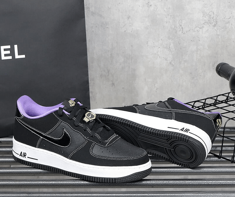 Giày Nike Air Force 1 Low World Champ 'Black Purple' DQ0300-001 - Ảnh 4