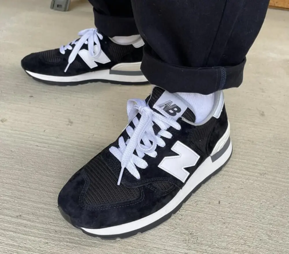 Giày New Balance 990 'Made in USA Black' M990BK1 - Ảnh 3