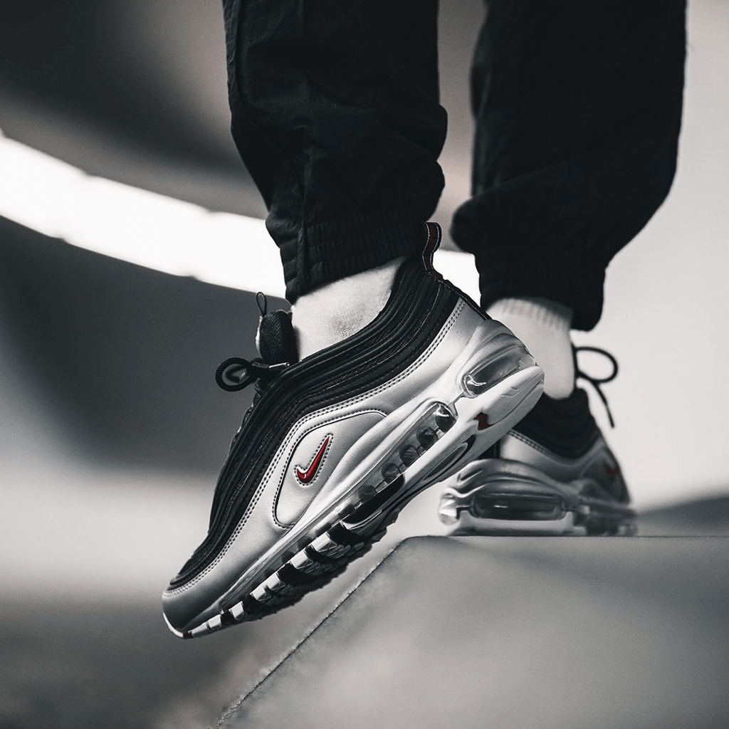 Giày Nike Air Max 97 QS 'B-Sides Metallic Silver' AT5458-001 - Ảnh 4
