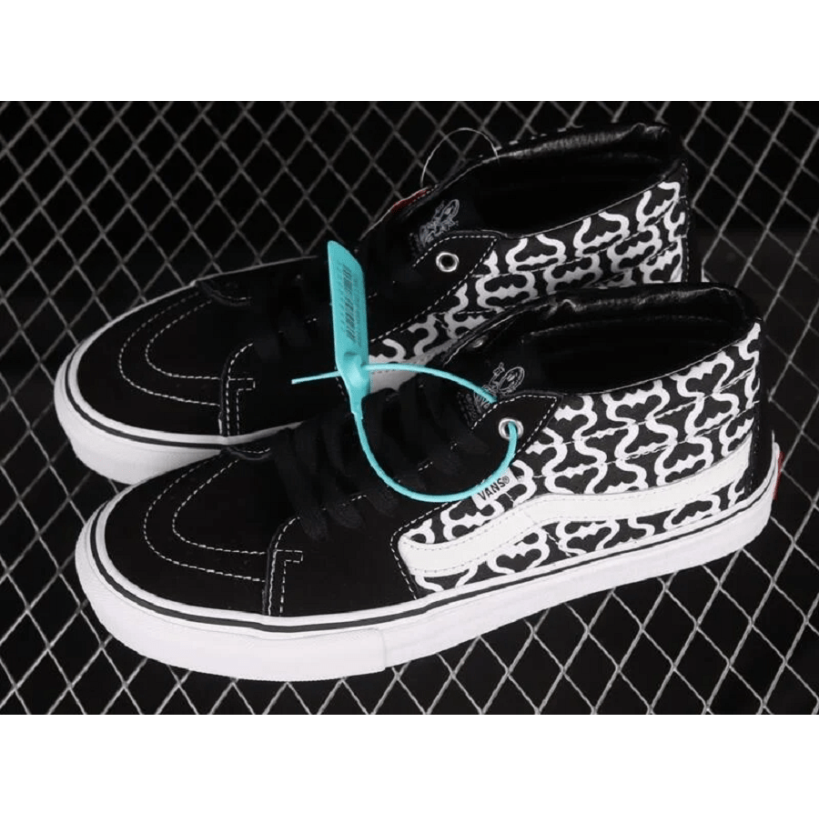 Giày Vans Skate Grosso Mid x Supreme Monogram S 'Black' VN0A5KS15XH - Ảnh 2