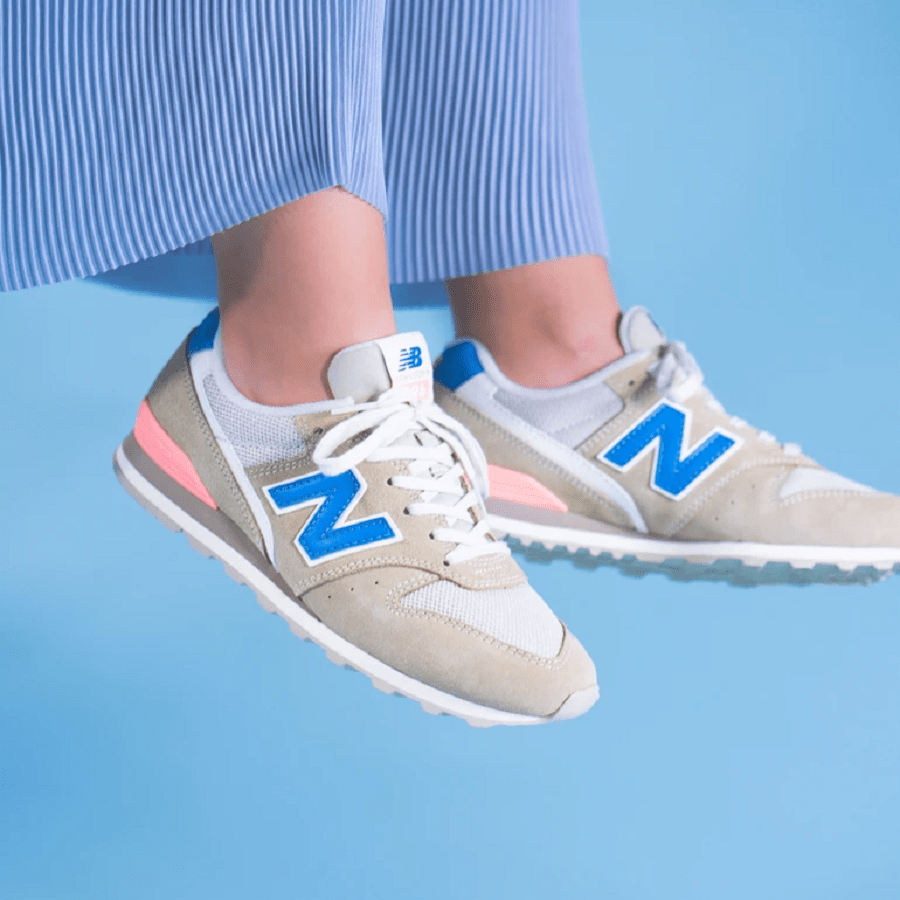 Giày New Balance 996 B-Wide 'Beige Blue' WL996COK - Ảnh 2