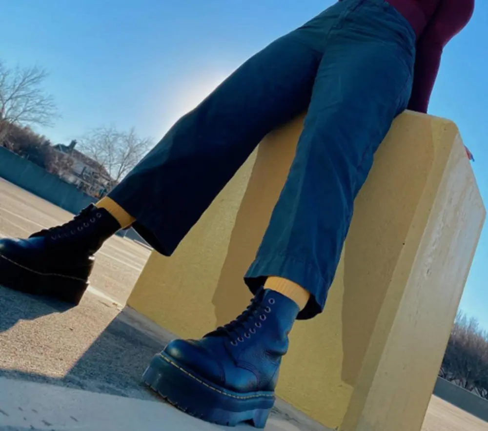 Alternative view of Giày Dr.Martens Sinclair Milled Nappa 'Black' 22564001