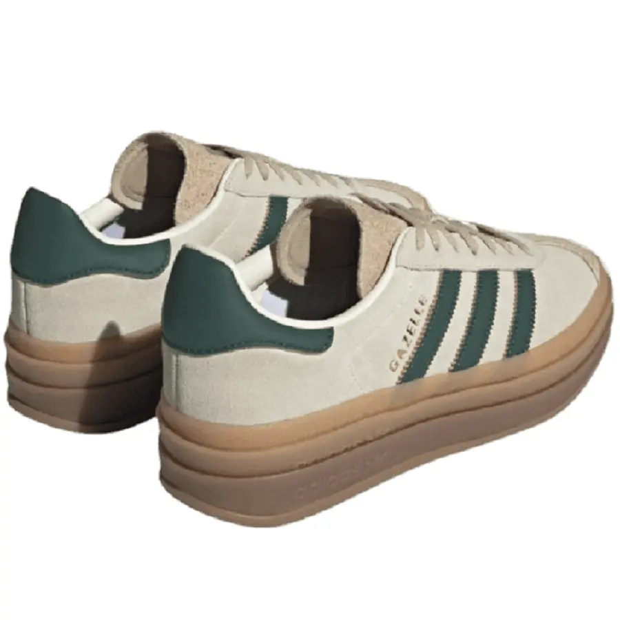 Giày Adidas Gazelle Bold 'Cream White Green' ID7056 - Ảnh 4