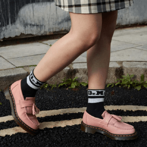 Alternative view of Giày Dr. Martens Adrian Virginia Leather Tassel Loafers 'Pink' 22760329