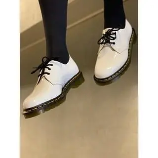 Giày Dr. Martens 1461 Patent Leather Oxford White 26754100 - Ảnh 3