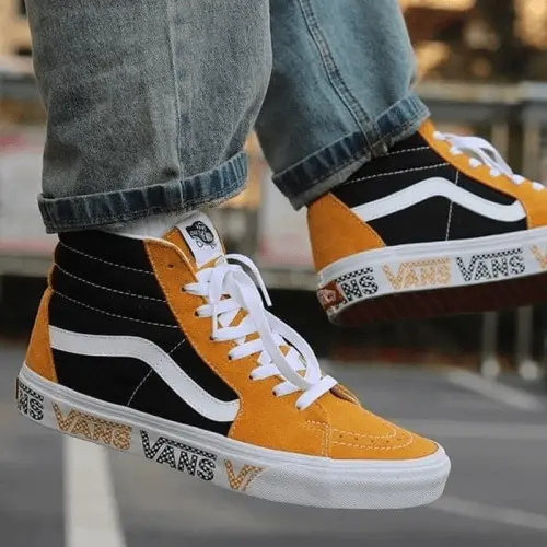Alternative view of Giày Vans Sk8-Hi 'Check Sunflower' VN0A4BV6SXY