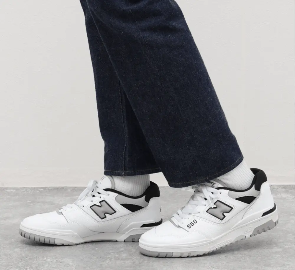 Alternative view of Giày New Balance 550 'White Black Grey' BB550NCL