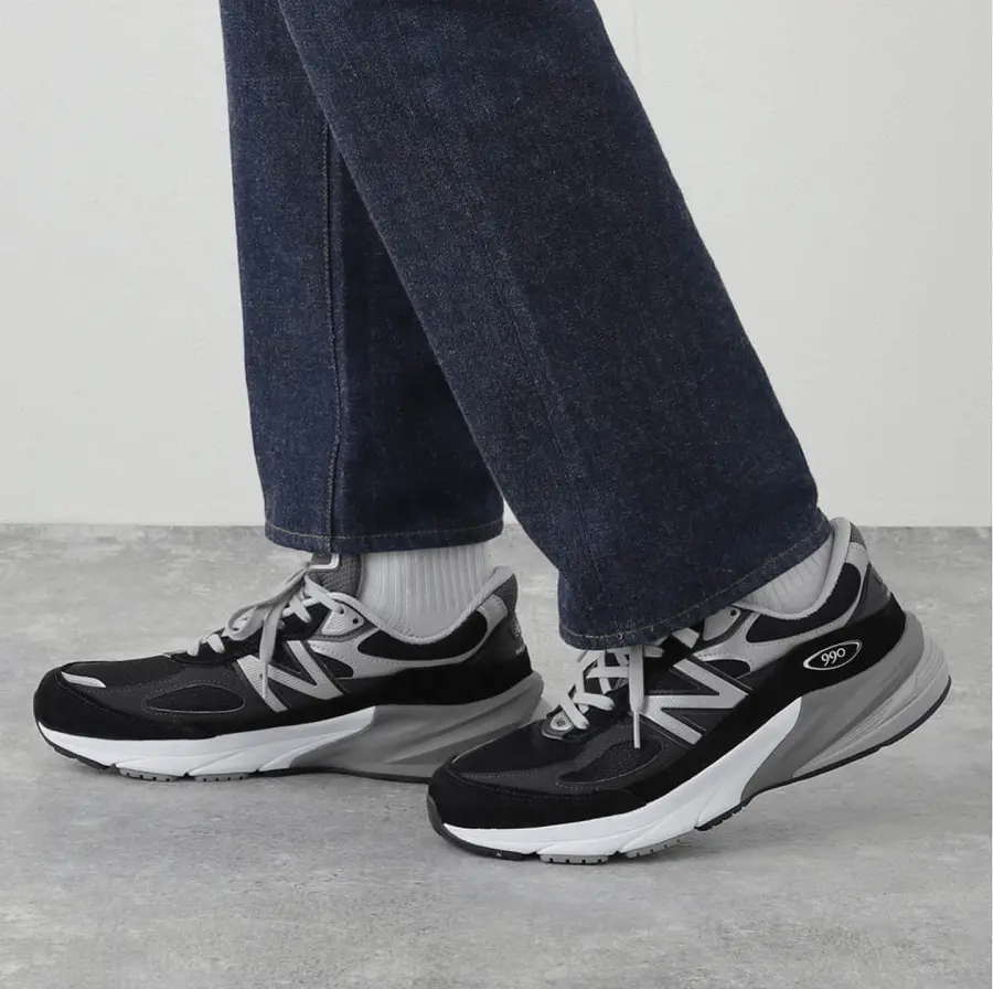 Alternative view of Giày New Balance 990v6 Made in USA 'Black Silver' M990BK6