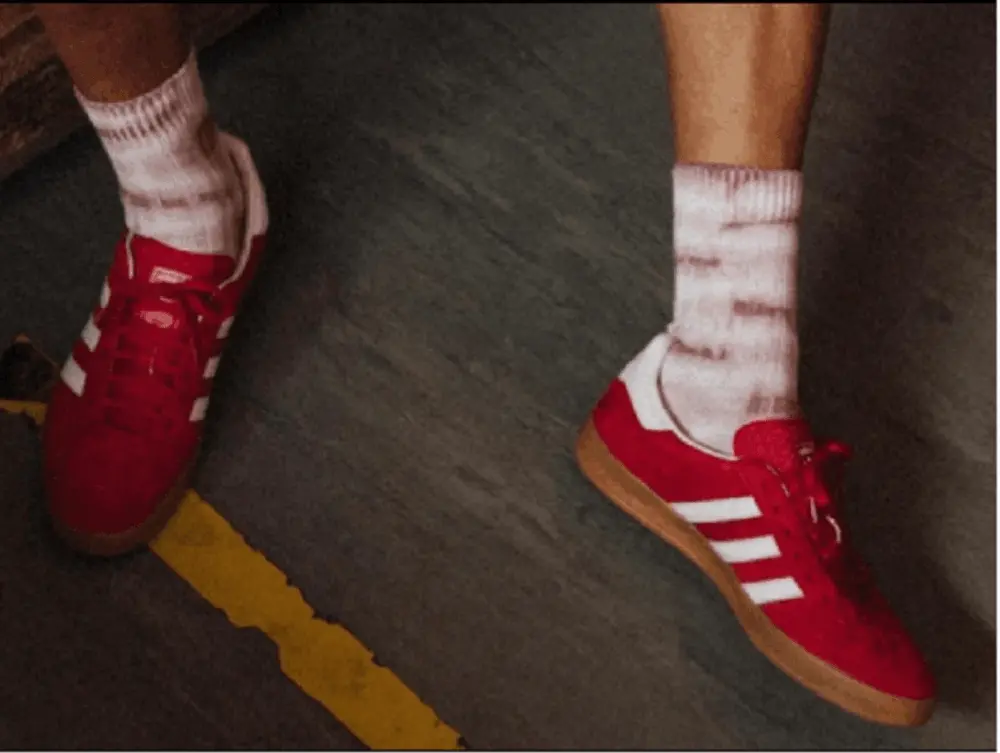 Giày Adidas x Gucci Gazelle 'Burgundy Velvet' 707848-9STU0-6160 - Ảnh 3