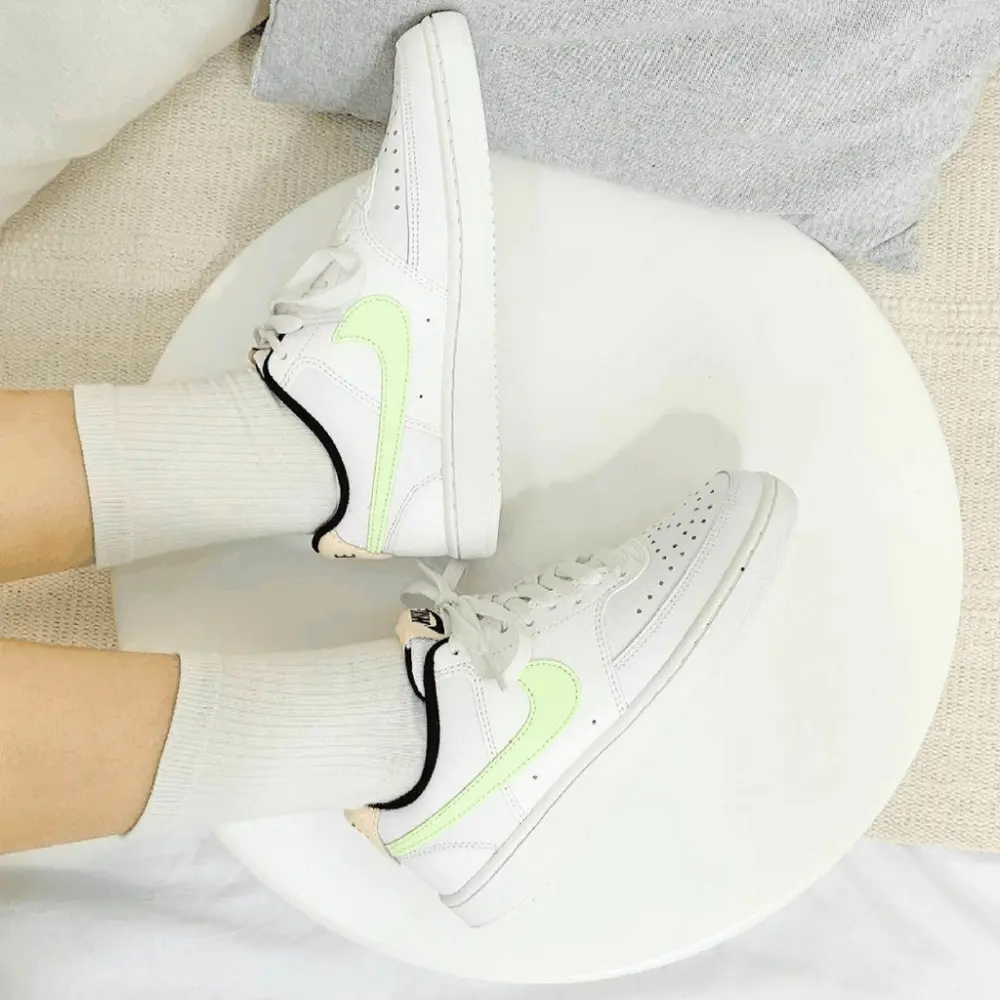 Giày Nike Court Vision Low 'White Barely Volt' DC1868-100 - Ảnh 6