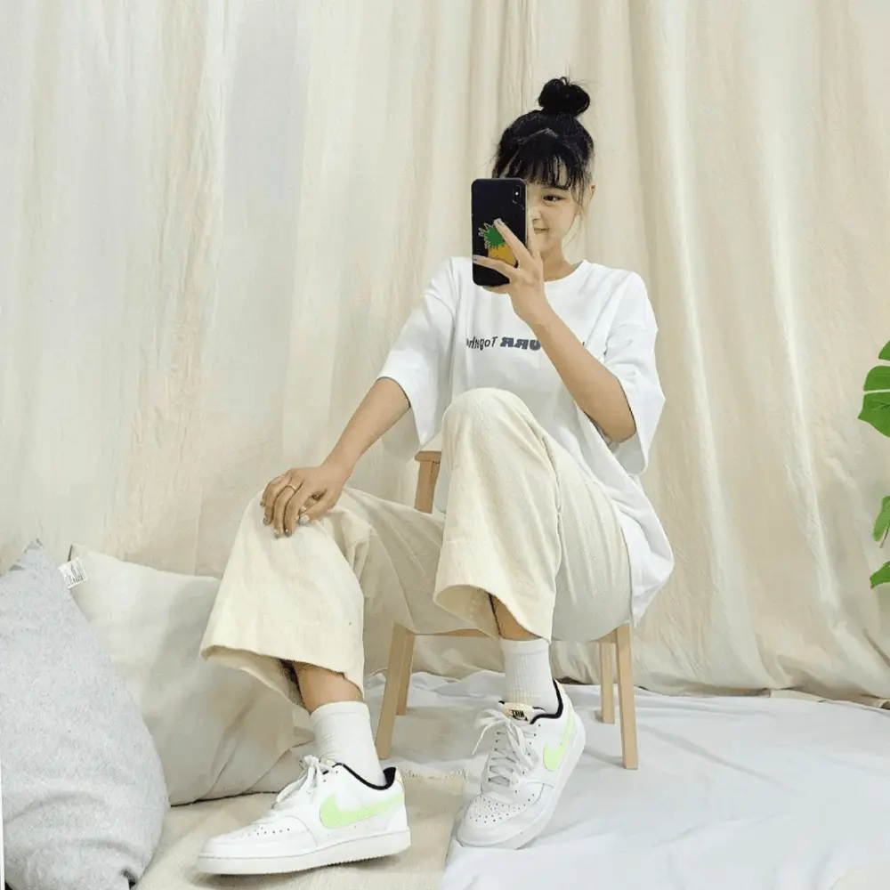 Giày Nike Court Vision Low 'White Barely Volt' DC1868-100 - Ảnh 4