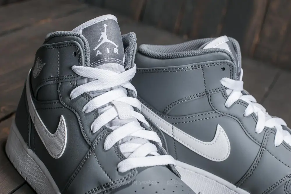 Giày Nike Air Jordan 1 Mid 'Cool Grey' 554724-036 - Ảnh 3