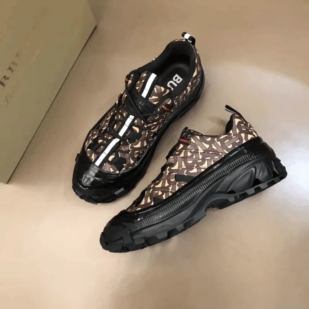 Giày Burberry Monogram Print E-canvas Arthur 'Bridle Brown' 80217781 - Ảnh 4