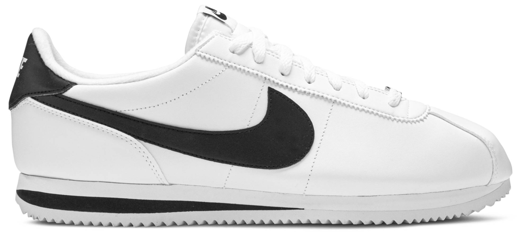 Giày Nike Cortez Basic Leather 'White Black' 819719-100