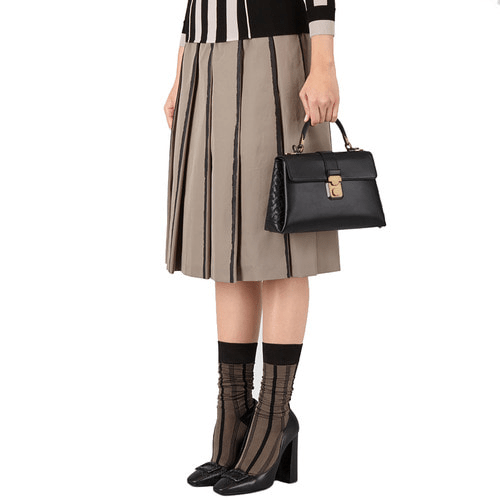 Túi Bottega Veneta Shoulder Bag Nero Calf Small Piazza Bag 498992-VALKD-1000 - Ảnh 5