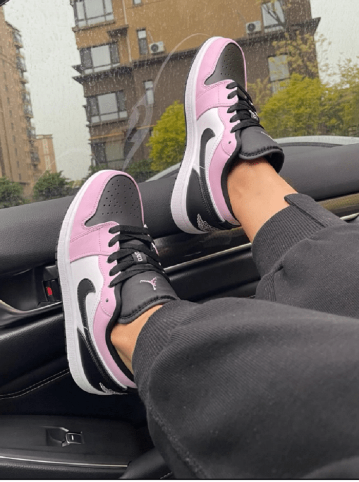 Giày Nike Air Jordan 1 Low GS 'Light Arctic Pink' 554723-601 - Ảnh 3