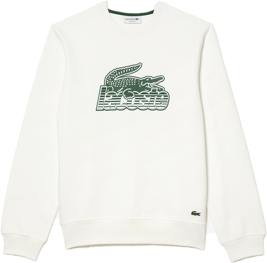 Áo Lacoste Round Neck Fleece Sweatshirt 'Cream' SH5087-53G-70V