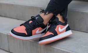 Alternative view of Giày Nike Air Jordan 1 Low Pink Quartz 554723-016