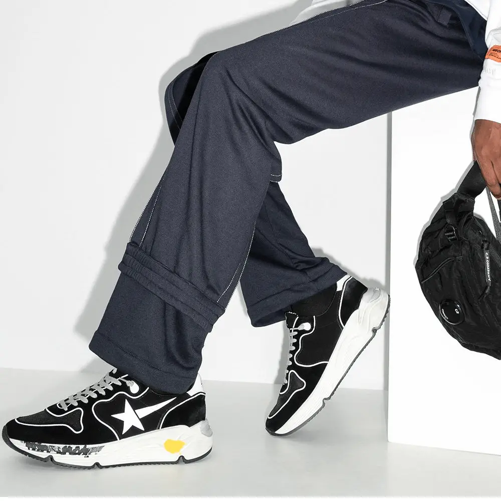 Giày Golden Goose Running Sole 'Black Silver Star' GMF00126-F000326-90178 - Ảnh 5