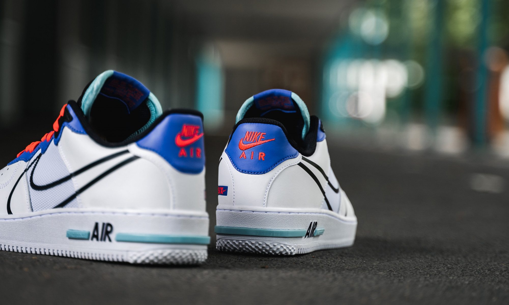 Giày Nike Air Force 1 Low React 'White Astronomy - Blue Laser Crimson' CT1020-102 - Ảnh 4