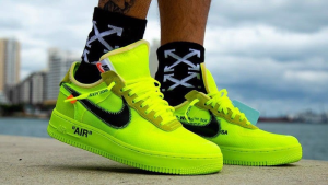 Alternative view of Giày Nike Air Force 1 Low Off-White 'Volt' AO4606-700