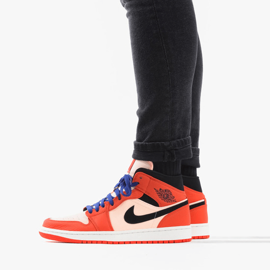 Giày Nike Air Jordan 1 Retro Mid SE 'Team Orange' 852542-800 - Ảnh 5