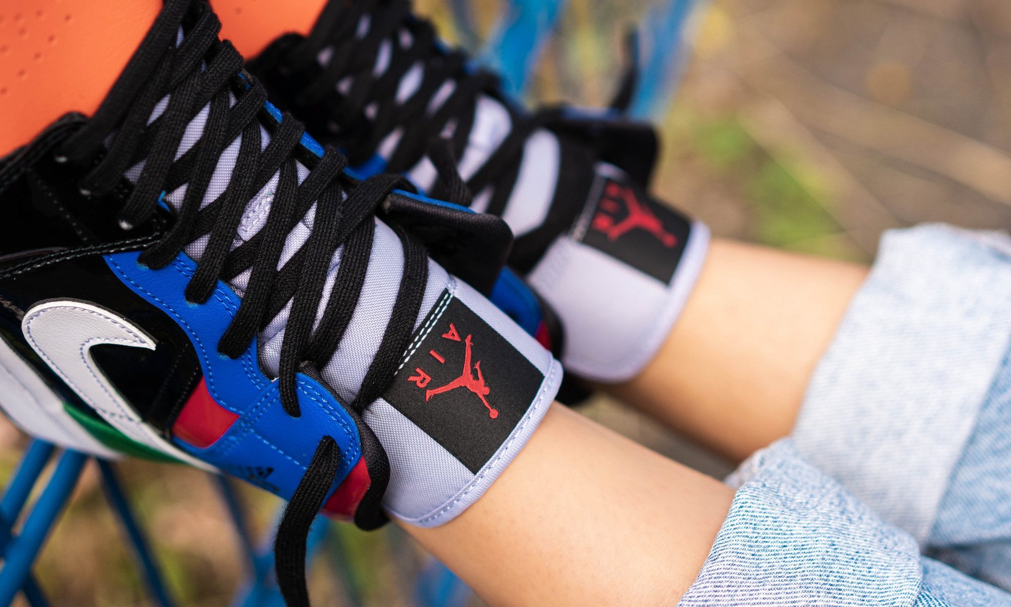 Giày Nike Air Jordan 1 Mid 'Multi Patent' CV5276-001 - Ảnh 5