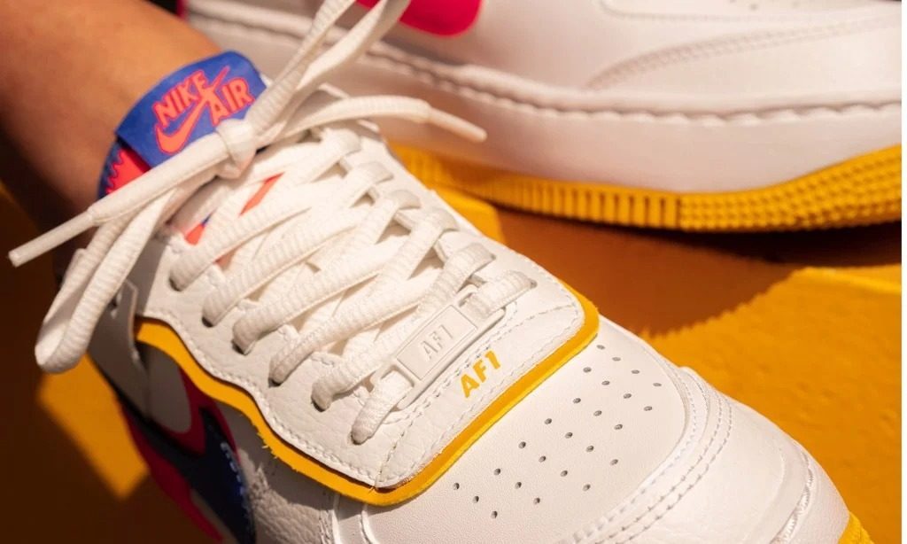 Giày Nike Wmns Air Force 1 Shadow 'White Crimson Blue' CI0919-105 - Ảnh 6