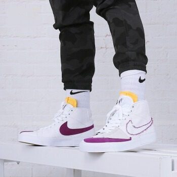 Giày Nike Zoom Blazer Mid Edge SB 'White Viotech' DA2189-100 - Ảnh 3