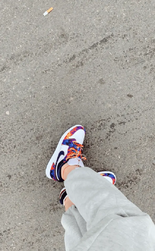 Giày Nike Air Jordan 1 Low SE GS 'Nothing But Net' CZ8657-100 - Ảnh 7
