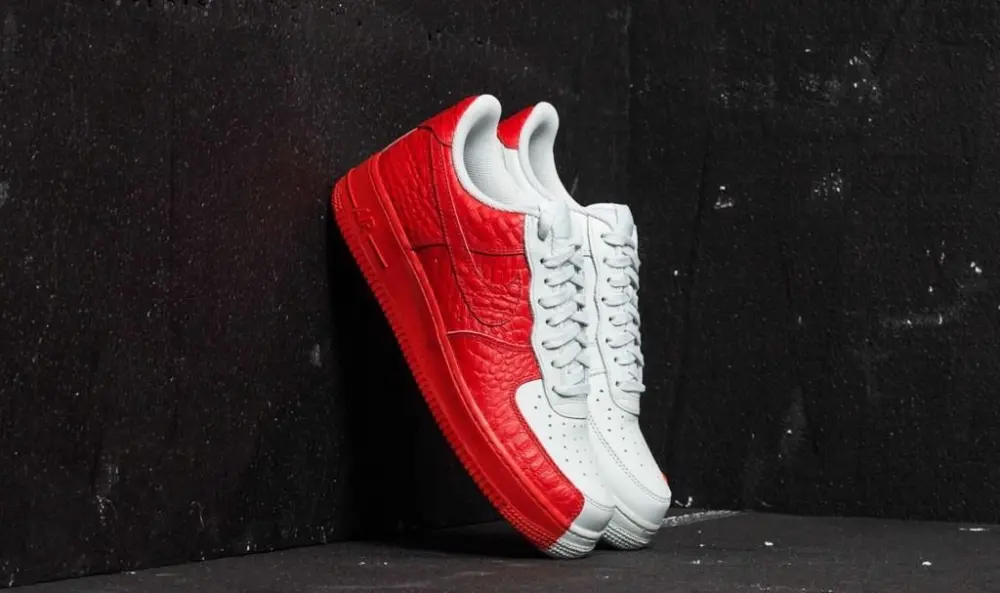 Alternative view of Giày Nike Air Force 1 Low Split Grey Red 905345-005