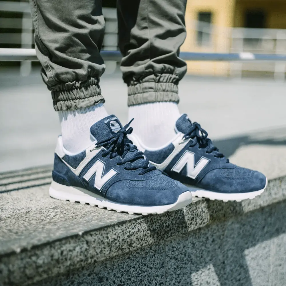 Giày New Balance 574 Fleece 'Navy' ML574SPZ - Ảnh 5